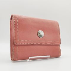 COACH コーチ 折り財布 二つ折り財布 レザー モーブピンク