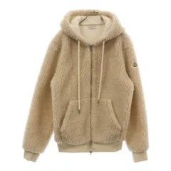 MONCLER (モンクレール) 23AW MAGLIA APERTA CON ZIP ボアフリース フーディー ジップアップジャケット アイボリー I20918G00023のサムネイル
