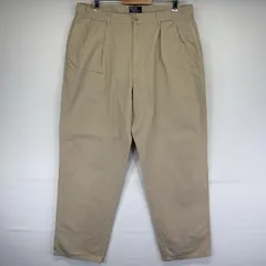 古着 90's/90年代 ポロバイラルフローレン Polo by Ralph Lauren USA製 チノパンツ ポロチノ ツータック テーパード  ベージュ系 メンズ