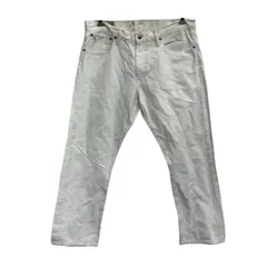 POLO RALPH LAUREN デニムパンツ 35 ホワイト ジップアップ ポロラルフローレン ジーンズ 古着卸 アメリカ仕入 2505-728