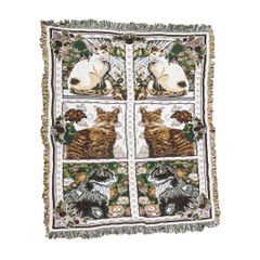 超メルカリ市限定価格】Crown Crafts 猫柄 ラグ VINTAGE - メルカリ