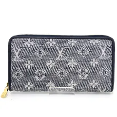 ルイヴィトン ジッピー・ウォレット モノグラム ジャガード ネイビー/シルバー系 M82468 ホログラフィ 長財布【中古】