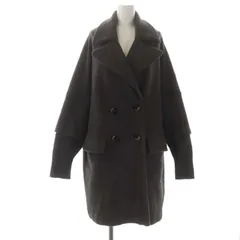 マークバイマークジェイコブス MARC by MARC JACOBS ウール アンゴラ混 ロングコート アウター XS ダークブラウン /DF ■OSのサムネイル