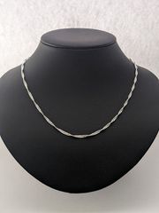 ネックレスシルバー925スクリューチェーンネックレス