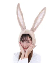 ウサギキャップ ブラウン 茶色 うさぎ 兎 ふわふわ かぶりもの 着ぐるみ キャップ 帽子 変装 パーティー 仮装 変装 ハロウィン コスプレ イベント マラソン 宴会 2次会 余興 CAP 変装 パーティグッズ コスプレ