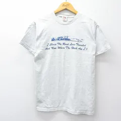M/古着 フルーツオブザルーム 半袖 ビンテージ Tシャツ メンズ 00s 車 メッセージ クルーネック 薄グレー 霜降り 25aug20 中古