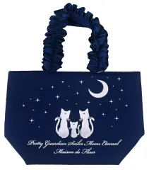 【中古】バッグ ルナ＆アルテミス＆ダイアナ(ネイビー) フリルハンドルトートバッグ 「劇場版 美少女戦士セーラームーンEternal」