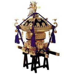 神輿 1/5スケール模型 組立プラモデル 1/5 江戸神輿 黒塗紫房 – 名城・伝統美