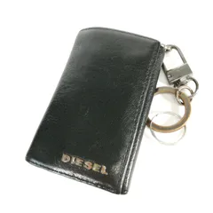 DIESEL ディーゼル 6連 ブラック 黒 キーケース レザー 本革 キーリング付