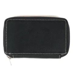 美品 UNITED ARROWS ユナイテッドアローズ ラウンドジップ レザー カードケース 名刺入れ ネイビー 紺 ブランド ビジネス カジュアルのサムネイル
