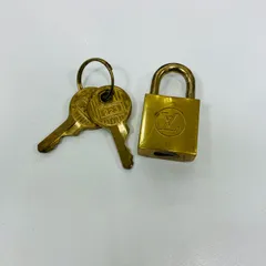 A【ヴィンテージ】ルイヴィトン 旧パドロック #223 南京錠1個 カギ2本 used