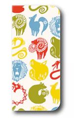 [중고]휴대 재킷·커버 A. 각인 무늬(화려한 칼라) 수첩형 스마트폰 케이스(iPhoneX) [7개의 대죄 계명의 부활]