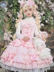 新品 未使用 フリルたっぷりロリータワンピース  お出かけや女子会コーデに最適！