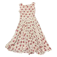 RE206  【美品】 HARMONICA ハーモニカ 花柄 ワンピース レディース サイズM