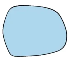 トヨタ 用 ランドクルーザー 150 プラド ドア ミラー 社外品 ブルー レンズ ガラス 純正品 交換 用 サイドミラー ヒーテッド 仕様 爪付き 左 右 助手席 運転席 簡単装着 TOYOTA 用 ランクル 後期 型 純正 タイプ [運転席側（右側）1枚]