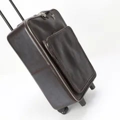 美品 ブルガリ レザー キャリーケース 出張 旅行 トランク ショルダー ボストン バッグ ブラウン 茶色 A4 メンズ MME BD20-10【中古】のサムネイル