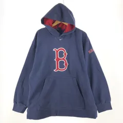 古着 ナイキ NIKE MLB BOSTON RED SOX ボストンレッドソックス スウェットプルオーバーパーカー メンズXL/eaa330674