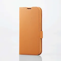 iPhone 14 Pro ソフトレザーケース 磁石付 リサイクル素材 (ブラウン)