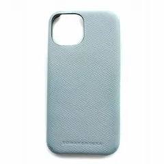 ボナベンチュラ BONAVENTURA iPhone 13 mini バックカバーケース ノービレレザー アイフォンケース スマホケース ロゴ 型押し 水色 ライトブルー BBCN13MN-BN /BB ■OF