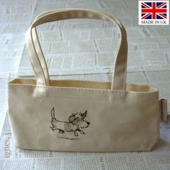 ミニバッグ　小物入れ ワンちゃんお散歩 アメニティポーチ Cutesie Bag 手提げかばん Hot Paws ＆ Trogg (Paw-12) Made in UK イギリス直輸入