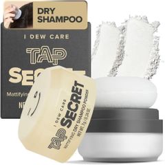 DEW I CARE タップシークレット | マット化ドライシャンプーパウダー | 根元ボリュームアップパウダー、黒人参、ビオチン | ヴィーガン、グルテンフリー、ボリュームのある髪のために