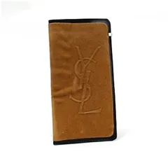 イヴサンローラン 眼鏡ケース ベージュ×ブラウン 中古 ABランク YVES