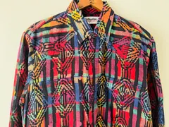 USA製 80s,90s KENNY ROGERS ネイティブ柄シャツ