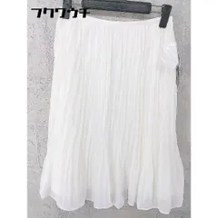 ◇ ●新品● ◎ NATURAL BEAUTY BASIC タグ付 膝下丈 ギャザー スカート サイズS ホワイト レディース 【中古】 【1101190008148】