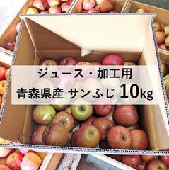 ※数量限定※ジュース 加工用 青森県産 サンふじ りんご 10kg