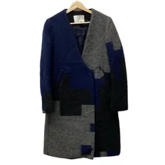 3.1 phillp lim☆ノーカラーロングコート ジップ 2WAY