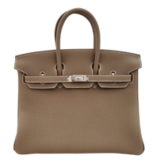 【新品・人気カラー】エルメス HERMES バーキン25　トゴ　エトープ　SV金具　W刻印