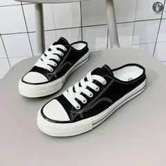 即購入OK スニーカー スリッポン キャンバス レディース メンズ かかとなし 男女兼用 フラットシューズ おしゃれ スリップオン サンダル ドライビングシューズ ぺたんこ デッキシューズ ローカット 通学 通勤 美脚bbwu02