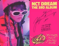 【中古】コレクションカード(男性) NCT DREAM/チョンロ(Chenle)/裏面ピンク・印刷サイン・メッセージ入り/CD「ISTJ」(Poster Ver.)封入フォトカード