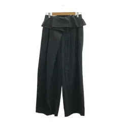 美品 LOHEN ローヘン サスペンダーパンツ ワイド ブラック 36
