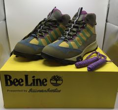 Bee Line × Timberland GARRISON TRAIL MID HIKE 27.0㎝ シューズ MD BLUE SUEDE WBRN