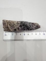 【E28220】グレープアゲート ポイント研磨　ぶどう状玉髄 グレープカルセドニー 天然石 鉱物  グレープアゲート 玉髄 カルセドニー