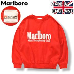 お値下げしますEngland製　レア Marlboro World スウェット 90年代 Marlboro マルボロ スウェットシャツ リザード 企業ロゴ