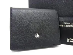 ■新品■未使用■ MONT BLANC モンブラン レザー コインケース コインパース 小銭入れ メンズ ブラック系 AZ0094 のサムネイル