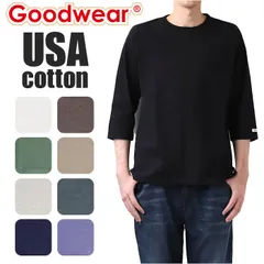 ☆ Sサイズ ☆ Goodwear USAコットン切替7分袖T goodwear tシャツ グッドウェア 2w72509 メンズ シャツ Goodwear USA 7分袖tシャツ 切替7分袖T トップス インナー アンダーウェア レディース ユニセックス