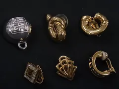 ■美品～■ GIVENCHY ジバンシィ 片耳のみ ラインストーン イヤリング ピアス アクセサリー レディース  6点セット まとめ売り DD9175