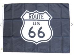 【送料無料】　フラッグ　ROUTE66 ルート66 旗　タペストリー