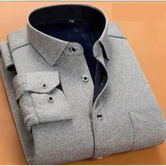 2020冬新作 カジュアルシャツ メンズ 裏起毛シャツ 無地 シャツ 冬 長袖シャツ 厚手 メンズ シャツ ボタンダウンシャツ#cupload202635