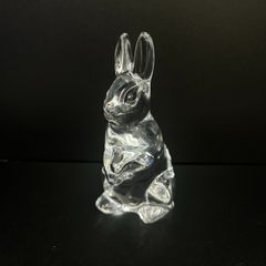 【美品】　Baccarat　バカラ 干支　干支シリーズ　うさぎ　兎　卯　置物　ガラス　フィギュリン　クリスタル