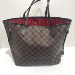 ★ルイヴィトン LOUIS VUITTON ダミエ ネヴァーフルMM N51105 レザー ハンドバック トートバッグ ショルダーバック 中古★005682