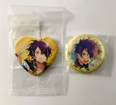 【未開封】 あんさんぶるスターズ あんスタ 仙石忍 缶バッジ 2点セット 【まとめ売り】