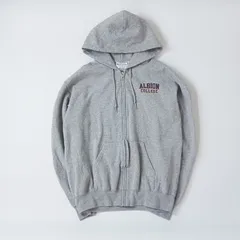 Champion チャンピオン フルジップパーカー スウェット 裏起毛 カレッジロゴ グレー M　B202507