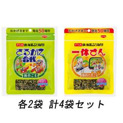 やま磯 ふりかけセット さるかに合戦 一休さん 40g 2種×2袋 計4袋セット