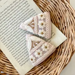 インド刺繍パッチンピン