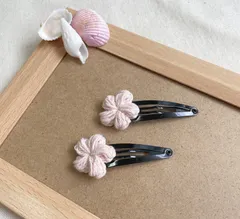 かぎ編み　ヘアピン