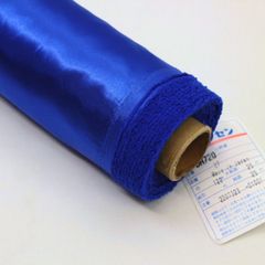 格安!アウトレット品 ポリエステルサテン 1反 25M ブルー DH720 フクセン　mt005